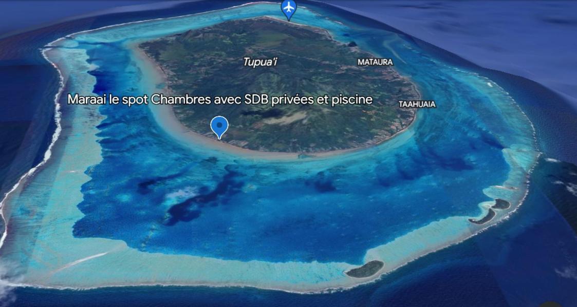 Mara'ai le spot Chambre Taahueia Deluxe avec piscine Mataura Extérieur photo
