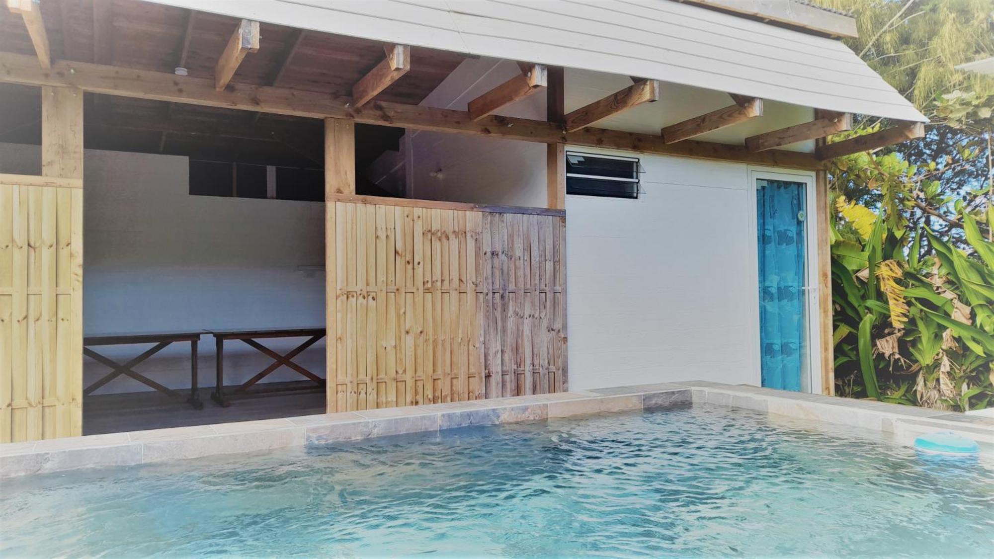 Mara'ai le spot Chambre Taahueia Deluxe avec piscine Mataura Extérieur photo